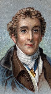 Porträtt av Arthur Wellesley av English School