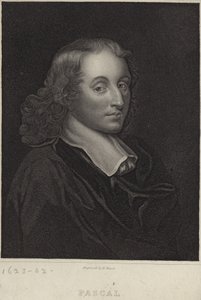 Porträtt av Blaise Pascal av English School