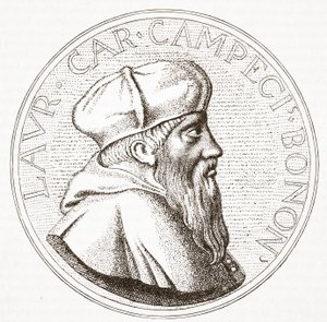 Porträtt av kardinal Campeggio, illustration från The History of Protestantism av James Aitken Wylie (1808-1890), pub. 1878 av English School