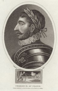 Porträtt av Karl IX av Frankrike av English School