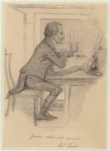Porträtt av Charles Lamb av English School