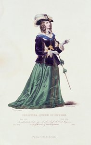 Porträtt av Christina drottning av Sverige (1626-1689) av English School
