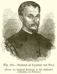 Porträtt av Cyprian Van Roor av English School