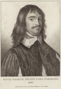Porträtt av David Erskine, Second Lord Cardross av English School
