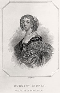 Porträtt av Dorothy Sidney, grevinna av Sunderland, 1835 av English School