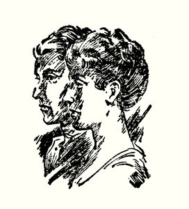 Porträtt av E Oe Somerville och M Ross (litografi) av English School