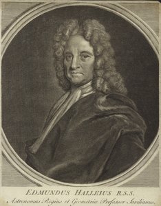 Porträtt av Edmond Halley av English School