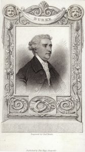 Porträtt av Edmund Burke av English School