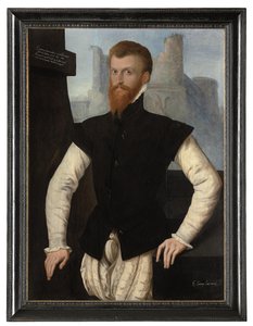 Porträtt av Edward Courtenay, 1:e earl av Devon, ca 1555 av English School