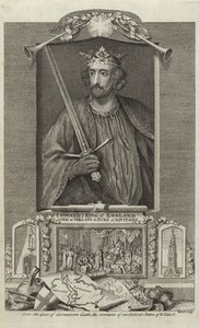 Porträtt av Edward I av England av English School