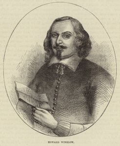 Porträtt av Edward Winslow av English School