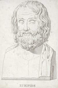 Porträtt av Euripides