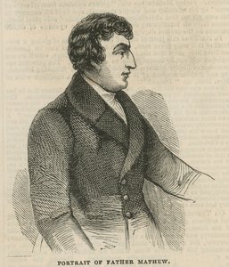 Porträtt av fader Theobald Mathew av English School