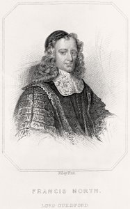 Porträtt av Francis North, Lord Guildford, 1835 av English School