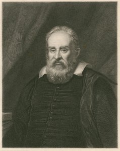 Porträtt av Galileo Galilei av English School