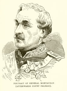 Porträtt av general Montauban av English School