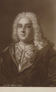 Porträtt av Georg Friedrich Händel av English School