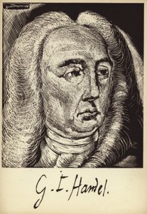 Porträtt av Georg Friedrich Händel av English School