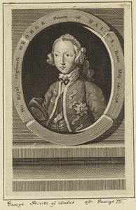 Porträtt av George, Prince of Wales av English School