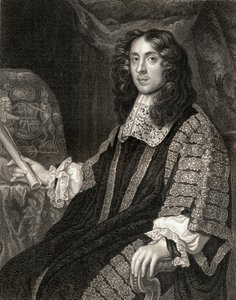 Porträtt av Heneage Finch (1621-82), från Lodges British Portraits, 1823 av English School