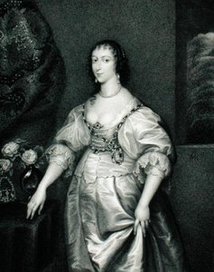 Porträtt av Henrietta Maria (1609-69) från "Lodge