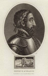 Porträtt av Henrik II av Frankrike av English School