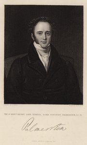 Porträtt av Henry John Temple av English School