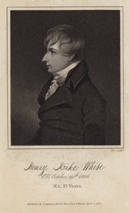 Porträtt av Henry Kirke White av English School