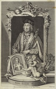 Porträtt av Henrik VII av England av English School