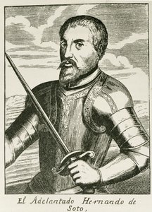 Porträtt av Hernando de Soto (ca 1496-1542) från 