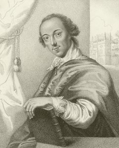 Porträtt av Horace Walpole av English School