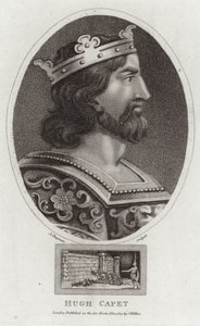 Porträtt av Hugh Capet av English School