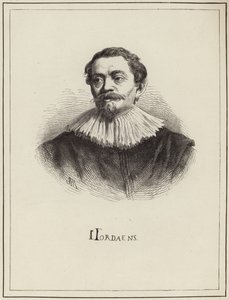 Porträtt av Jacob Jordaens av English School