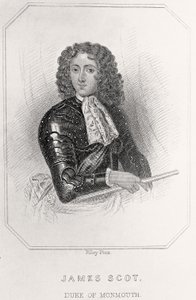 Porträtt av James Scot, hertig av Monmouth, 1835 av English School