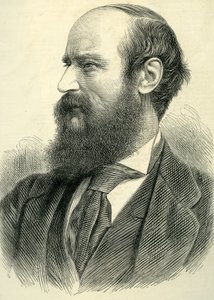 Porträtt av John Bagnold Burgess, 1877 av English School