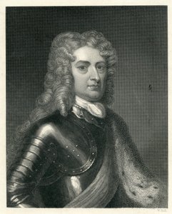 Porträtt av John Churchill av English School