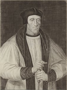 Porträtt av John Foxe av English School