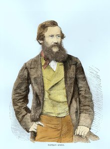 Porträtt av John Hanning Speke (1827-64) (senare färgsättning) av English School