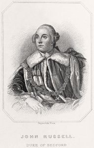 Porträtt av John Russell, hertig av Bedford, 1835 av English School