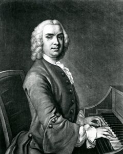 Porträtt av John Stanley (1712-86) (gravyr) av English School