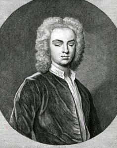 Porträtt av John Stanley (1712-86) (gravyr) av English School