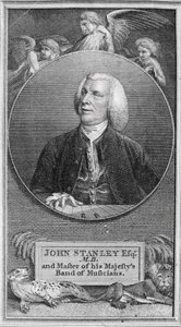 Porträtt av John Stanley (1712-86) av English School