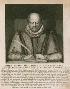 Porträtt av John Stow av English School