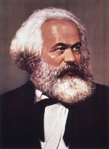 Porträtt av Karl Marx av English School