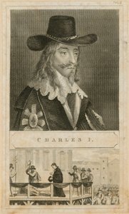 Porträtt av kung Charles I av English School