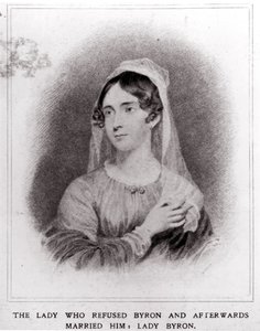 Porträtt av Lady Byron (1792-1863) av English School