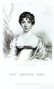 Porträtt av Lady Caroline Lamb (1785-1828) graverad av Henry Meyer av English School