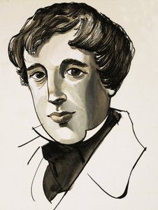 Porträtt av Lord Byron av English School