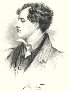 Porträtt av Lord Byron av English School