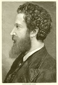 Porträtt av Lord Lytton av English School
